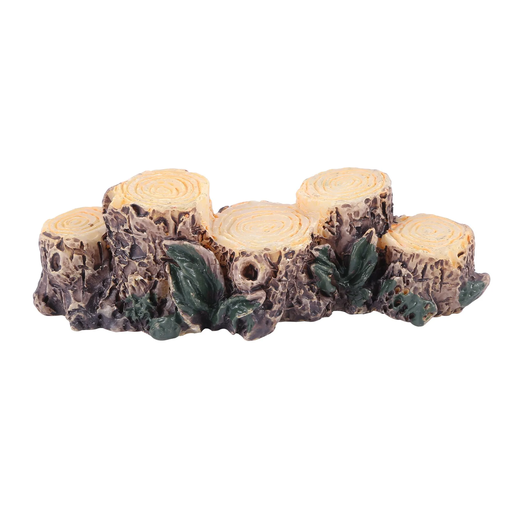 ABZF 2026 Miniature Fairy Garden Tree Stump Bridge Ornament Dollhouse Plant Pot Figurine DIY Outdoor Decor Home Decoration