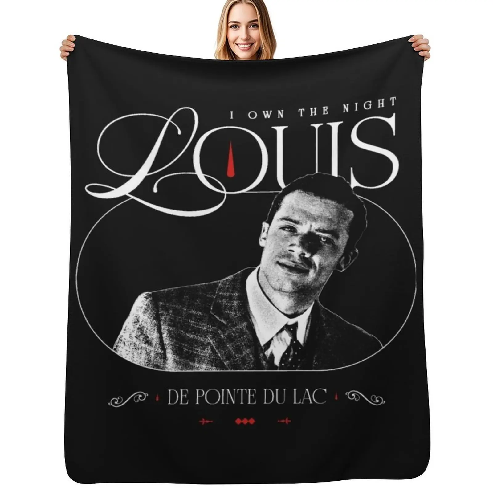 

Louis De Pointe Du Lac I Own The Night Vintage For Men Throw Blanket Shaggy Furry Soft Blanket for Bedroom Living Room