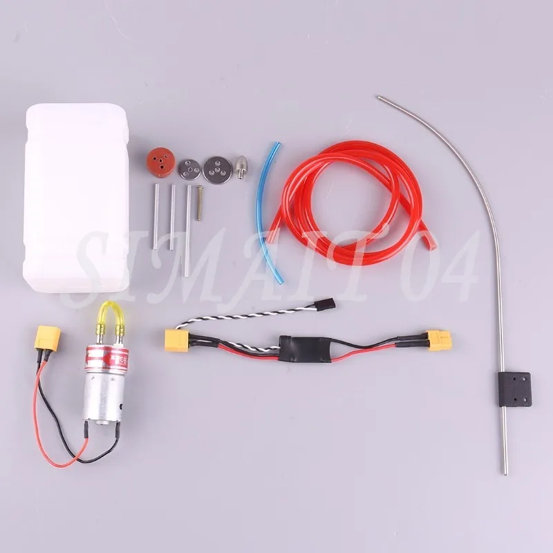 Aircraft Model Aircraft Fixed-wing Drone Turbojet Smoke Steel Pipe System, Fuel Tank Pump  Engine Smoke