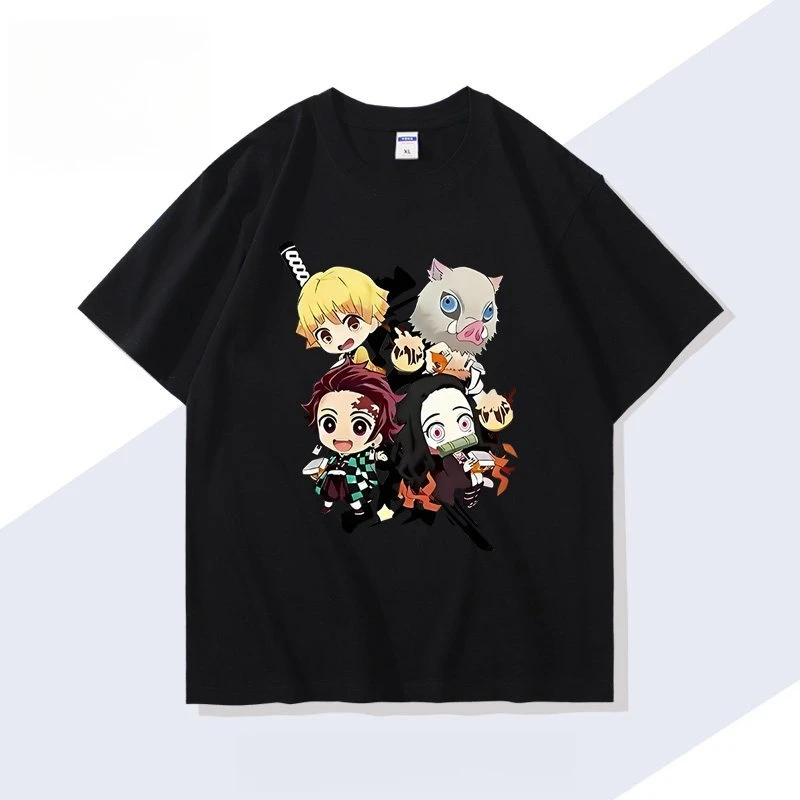Demon Slayer Anime Tanjiro Bedrucktes T-Shirt für Herren und Damen, Herren-Top, Sport-T-Shirt, Herren-T-Shirt, Sommer-T-Shirt 2026 Neu