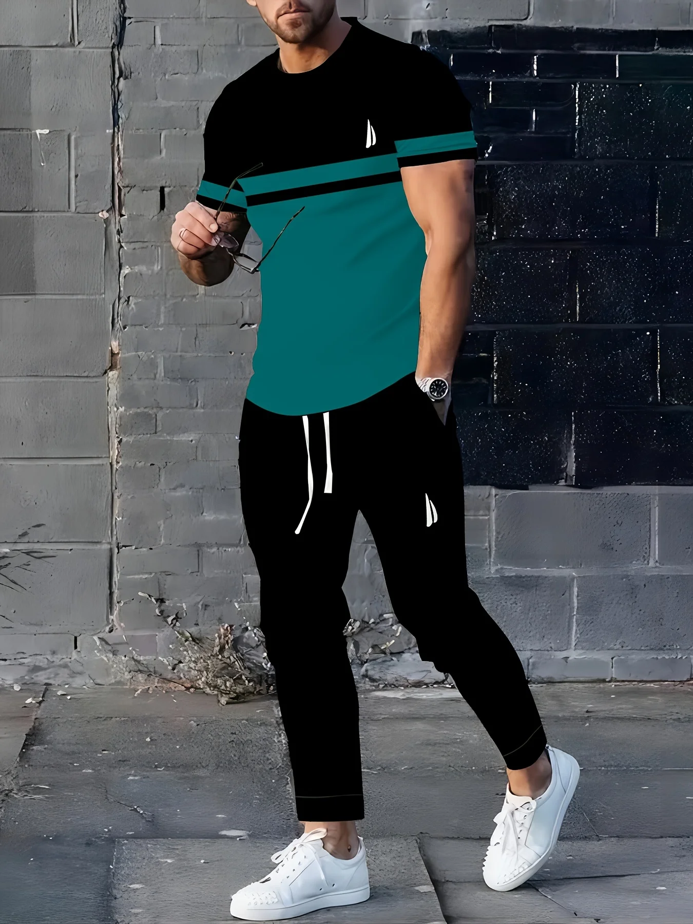 

The 2025 summer bestseller men's suit is a fashionable breathable lightweight and casual men's wear for the street