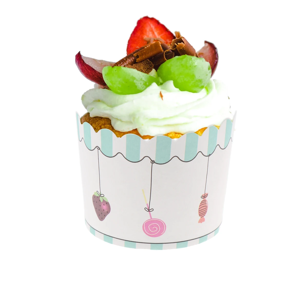 

50pcs Cake Cups Paper Disposable Baking Cups Oven Safe Heat Resistant Party Supplies Single Serving Dessert Bowls