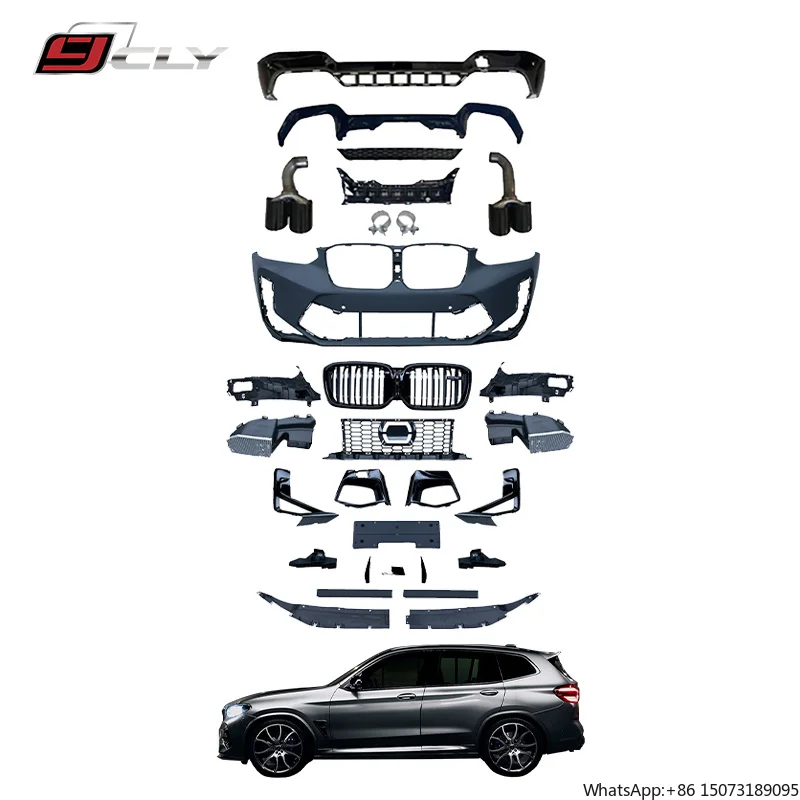 

CLY Factory Wholesale Body Kit for X3 G01 LCI Upgrade X3M MT Sport Front Rear Bumper Side Skirt Grill Diffuser Exhaust Pipe