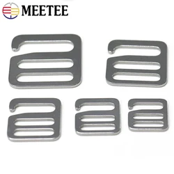 2/4/10Pcs Stainless Steel G Hooks Buckles Tri-glide Adjuster Clasp Backpack Luggage Strap Buckle Outdoor Webbing Clip Accessory