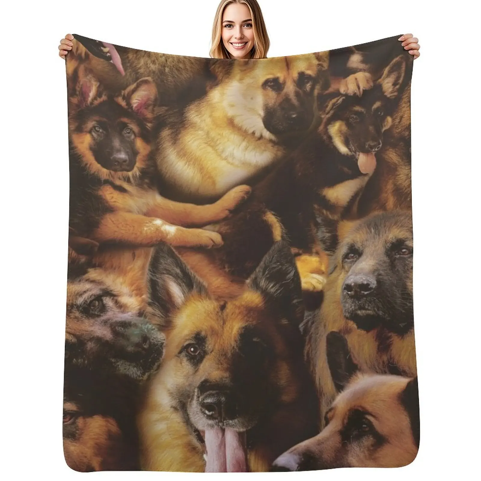 

German Shepherds Throw Blanket Soft Baby Luxury St Hairys Blankets