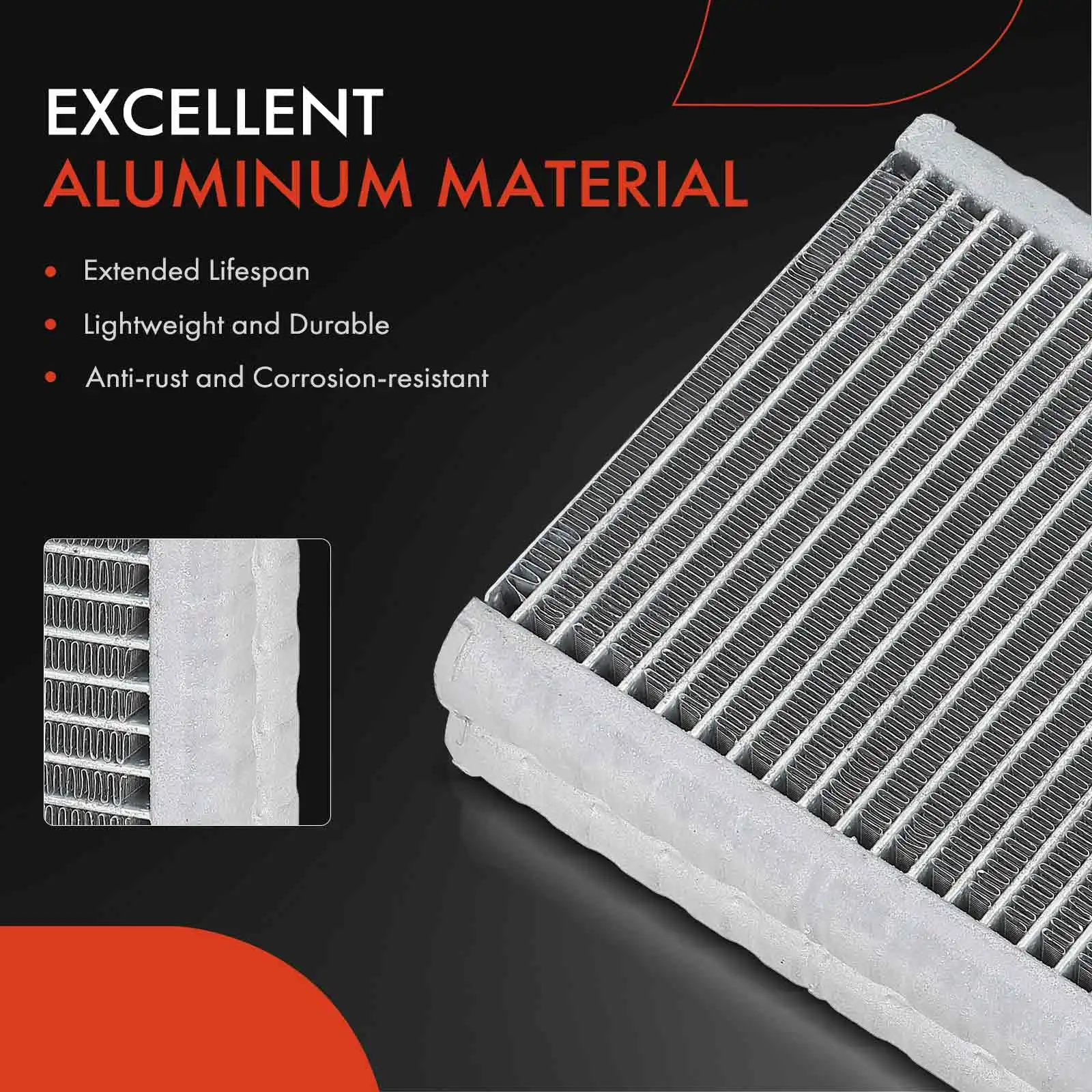 A-Premium A/C Evaporator Core for International Harvester 4300 2009-2010 4400 2002-2015 ProStar 2008-2010 LoneStar 2010