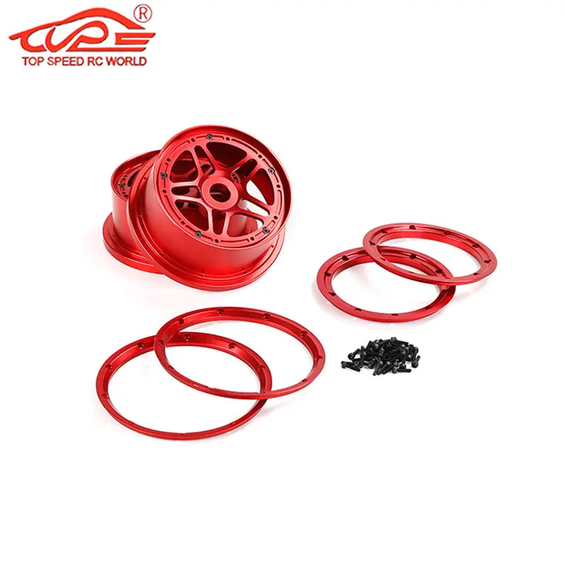 

Upgrade Tire CNC Five Star Wheel Hub Front Rear Universal for 1/5 Rc Car Gas Losi 5ive-t Rofun Rovan LT KingMotor X2 Truck Parts