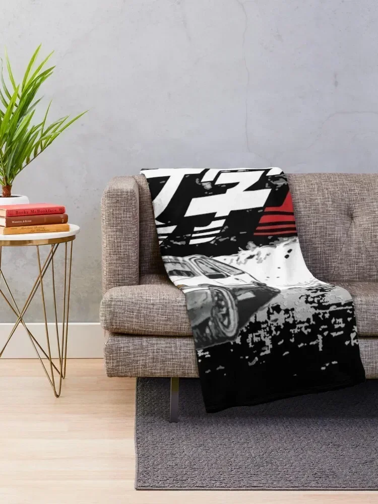 Initial D Deep Forest Drifting AE86 Takumi Raceway Throw Blanket anime Flannel Fabric Beach Blankets