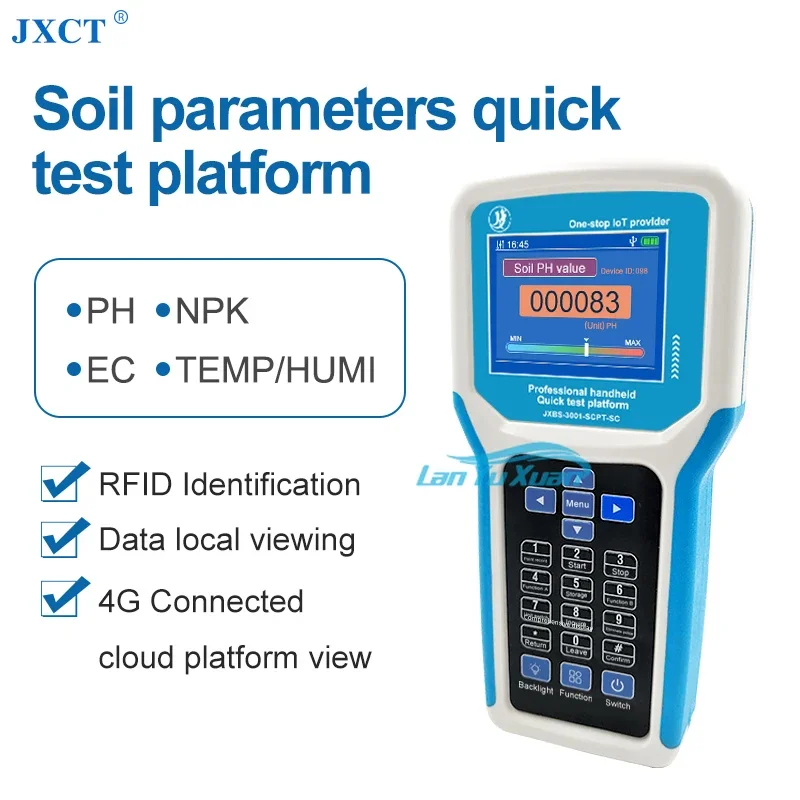 Soil Temperature Moisture & Conductivity Sensor,EC Tester,3 In 1  Tester