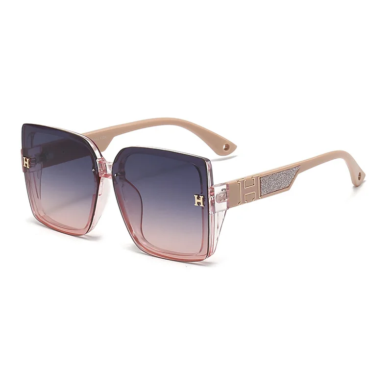 

Luxury box sunglasses for men and women, high-end personalized UV resistant fashion trend sunglasses