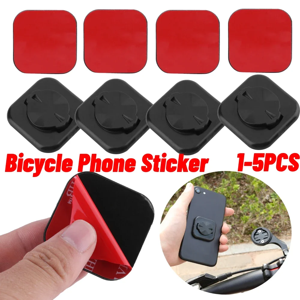 1-5PC Bicycle Phone Mount Sticker MTB Bike Phone Holder Support Stand Riding Strong Adhesive Back Button Paste Adapter for GARMI