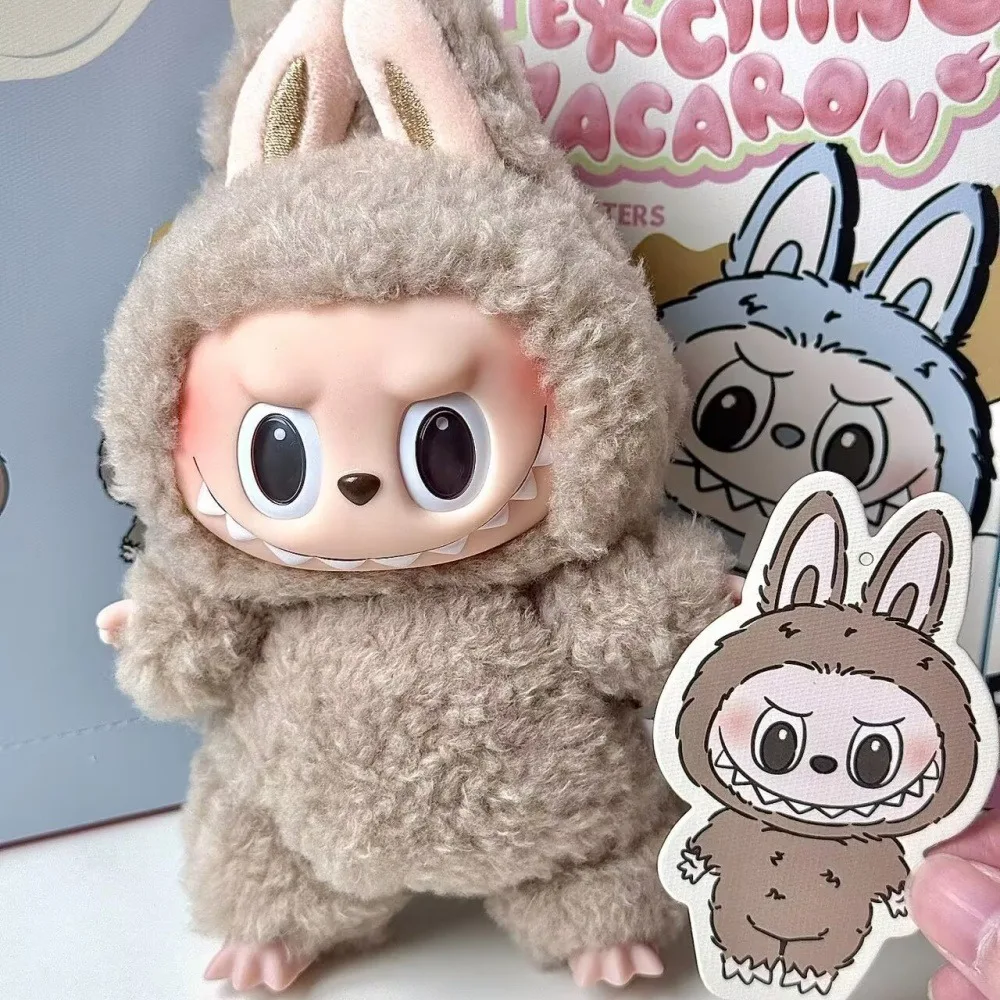 Monster Doll with Backpack Blind Box Heartbeat Macaron Mokoko Anime Character Guessing Bag Pendant Gift Replica