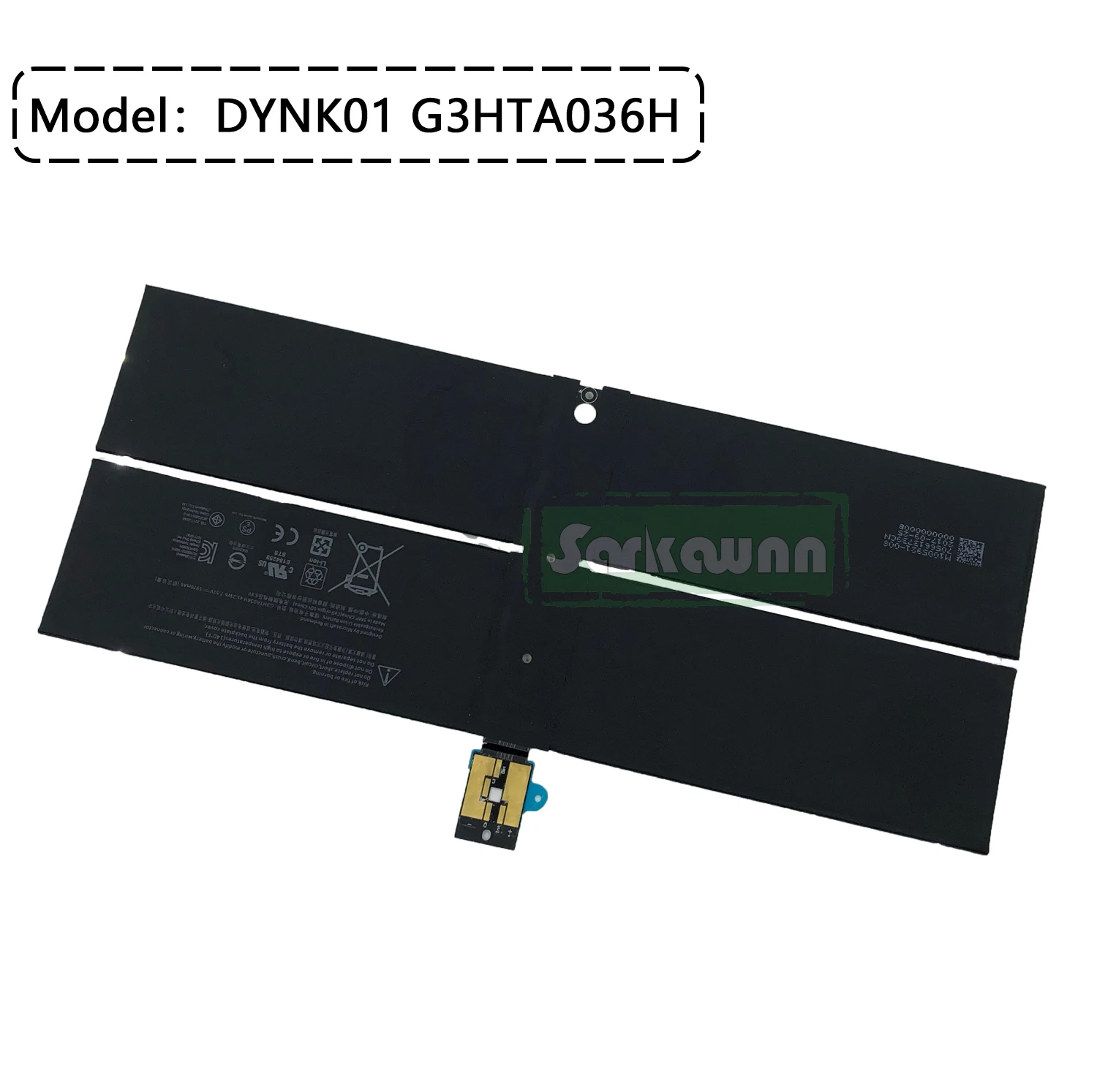 SARKAWNN 4 CELLE DYNK01 1769 G3HTA036H Batteria Del Computer Portatile PER Superficie Del Computer Portatile 1st Gen 1769 2017 DYNK01 G3HTA036H