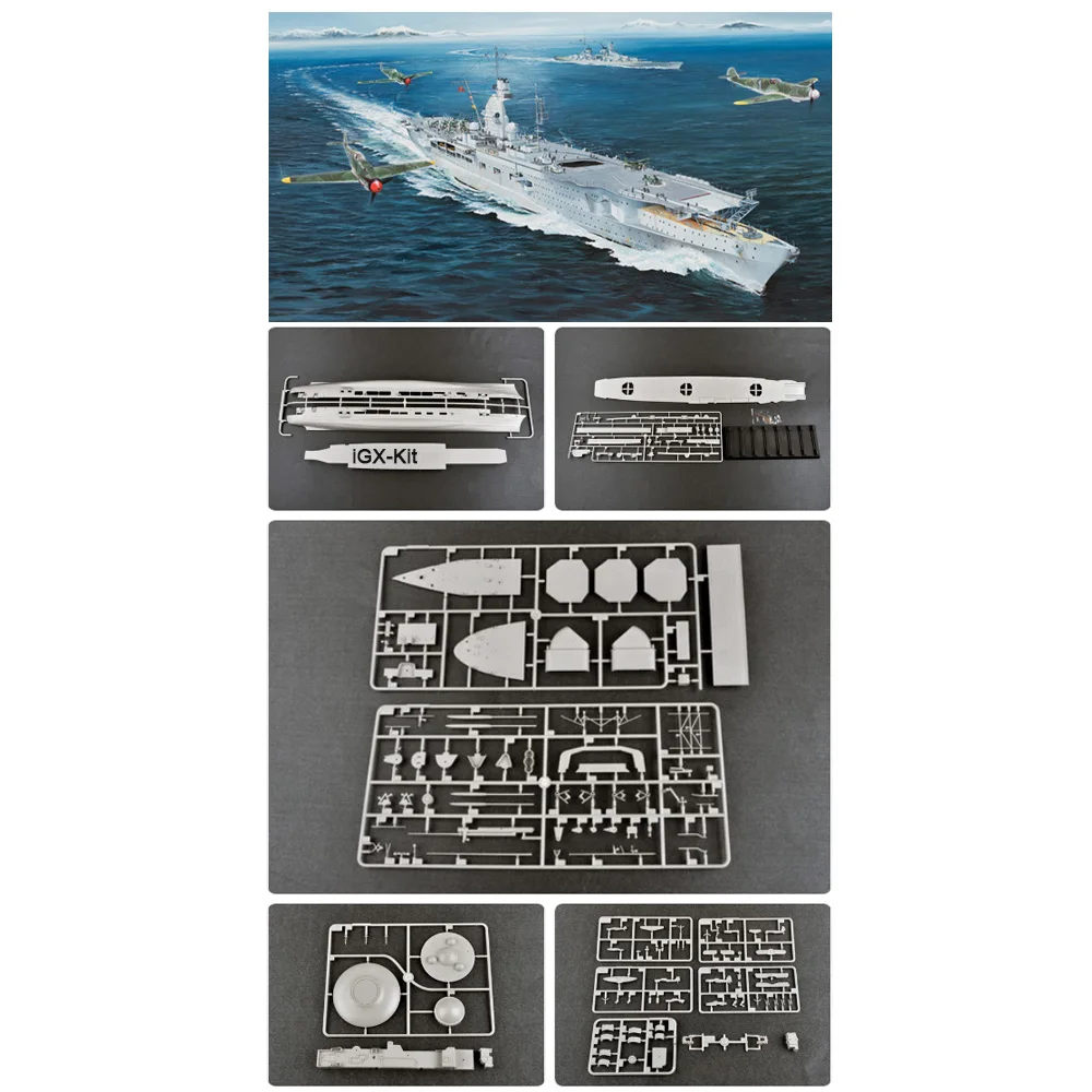 Trumpeter 05628 Portaaviones a Escala 1/350 Peter Strasser, Kit de Construcción de Modelo de Barco de Plástico para Ensamblar