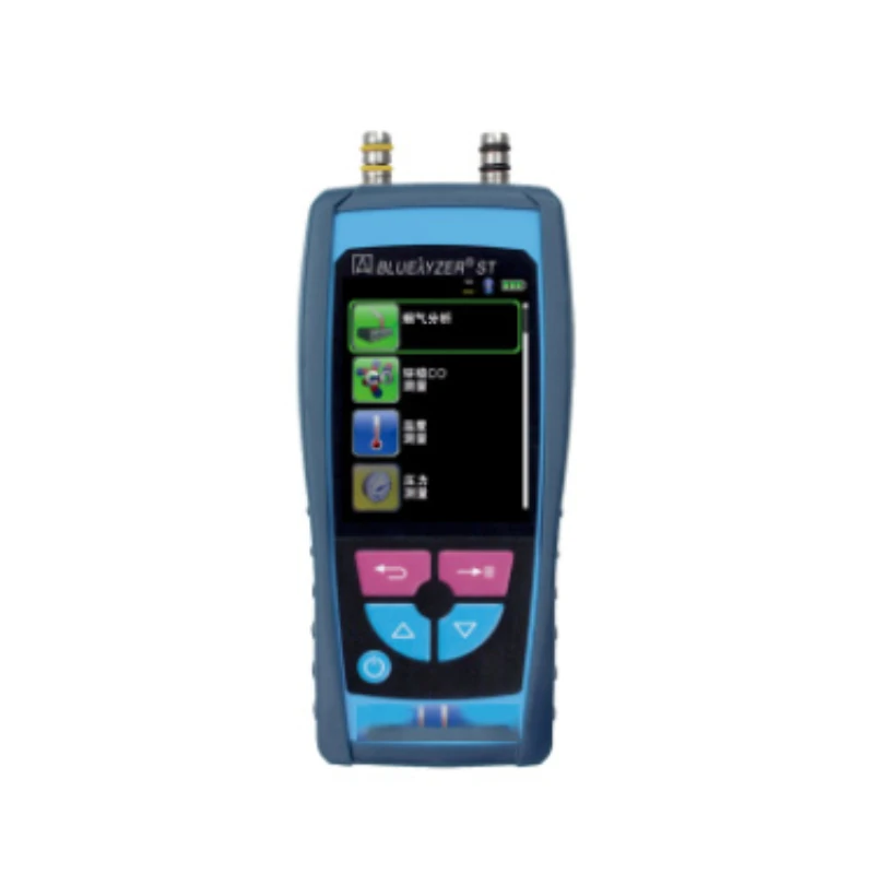 

Portable flue gas analyzer with easy operation and long life