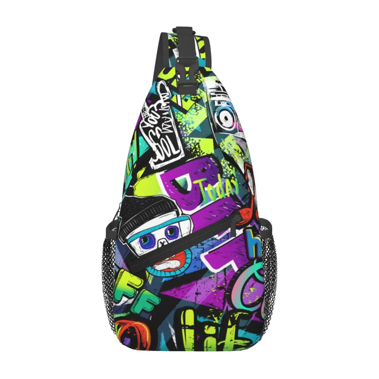 Abstract Game Controller Games Sling Bag Women Crossbody Chest Backpack Hiking Daypack Men Travel Casual Rideing Outdoor Beach