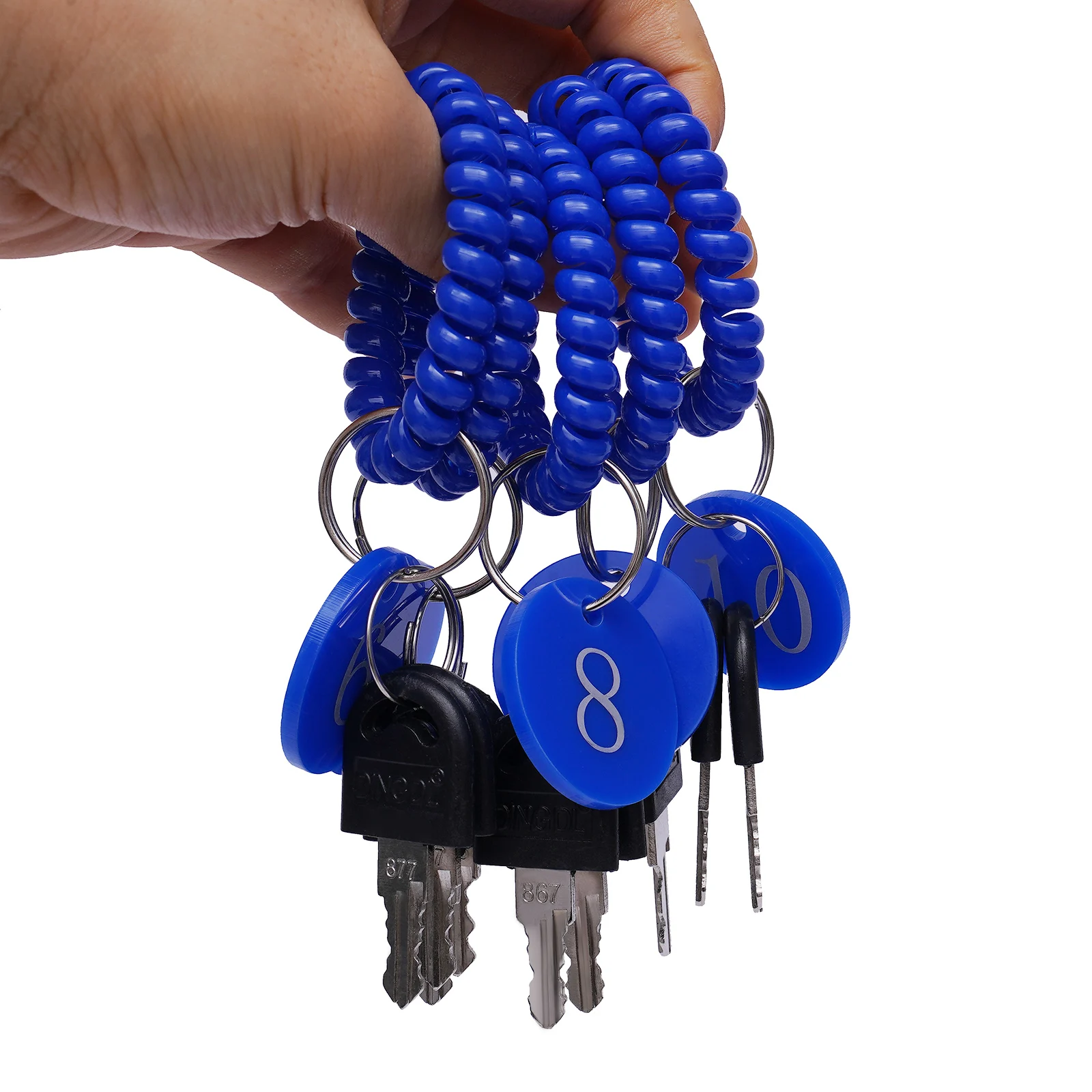 Clear Cell Phone Locker Box with Door Locks and Keys Wall-Mounted Cell Phones Storage Cabinet Pocket Storage Locker Box for Offi