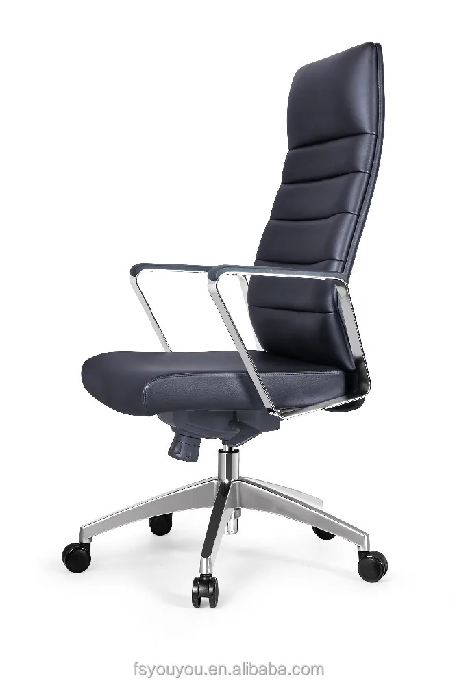 Chrome base brown black pu Leather executive Waiting visitor Meeting negotiate reception office chair conference chairs