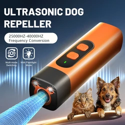 Dog Bark Deterrent,Rechargeable Sonic Dog Repeller,25KHz Frequency Transmitter,Anti Bark Device,50ft Range,Dog Training Tool