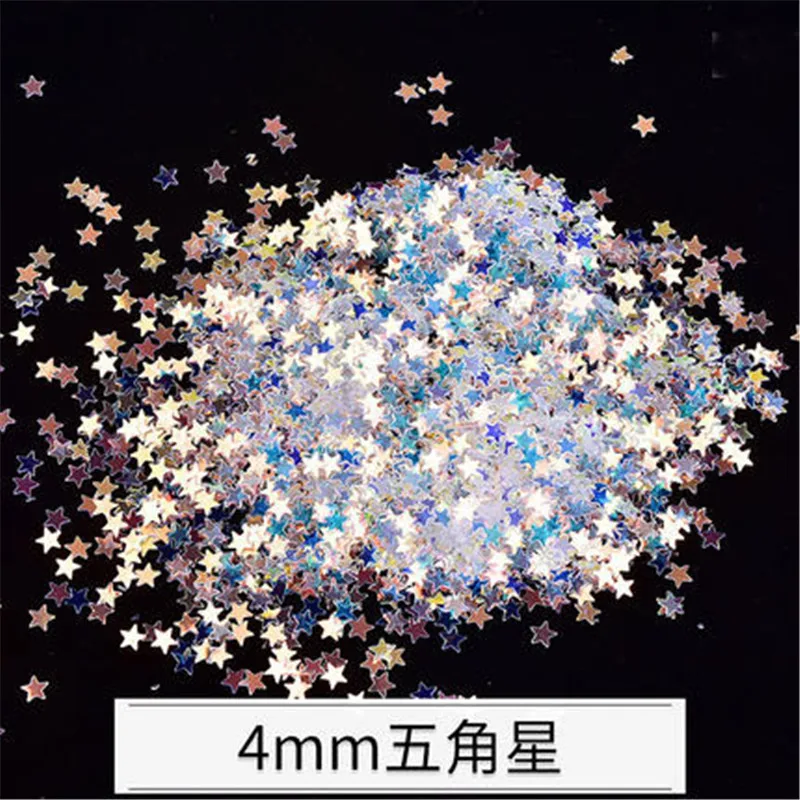 10g Crystal Transparent PVC Loose Sequins Star Flower Glitter Paillettes for Nail Art Manicure Sewing Wedding Decor Confetti