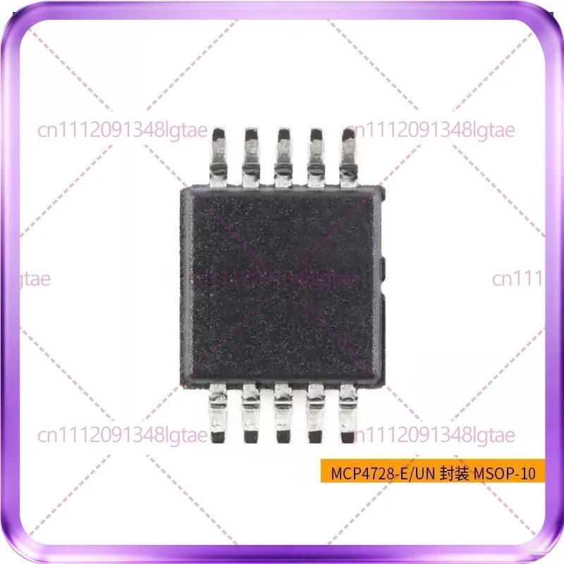 10-20pcs Original MCP4728-E/UN MCP4728 MSOP-10 12-Bit Quad Output DAC Chip