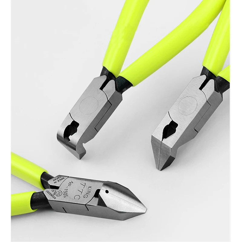 TSUNODA KING TTC Angled Edge Cutter Diagonal Cutting Pliers For Soft Wire Like Copper Electrican Tool  AN-150A|150B|MEN-115