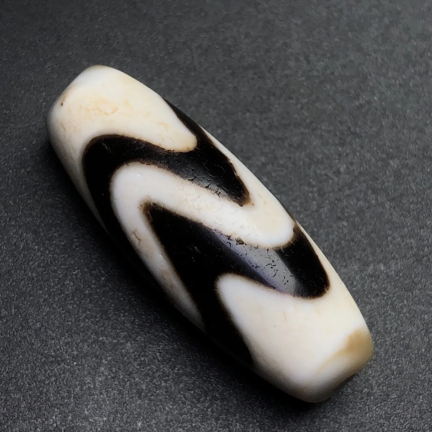 Black and white agate cinnabar water pattern dzi bead collarbone necklace pendant Duobao bracelet accessories partition pendant