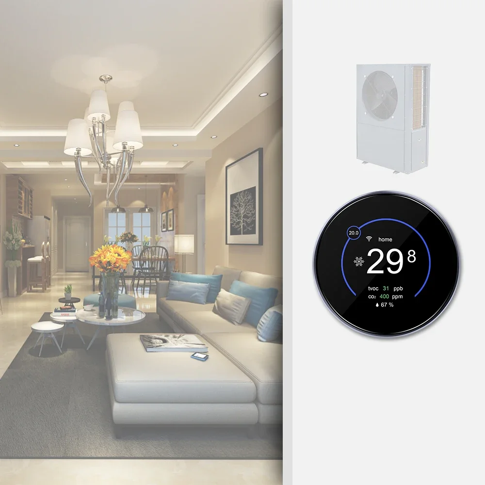 بانداري 24 فولت متعدد المراحل كول هيت ترموستات ذكي واي فاي وحدة تحكم بمضخة الحرارة المنزلية لنظام مضخة الحرارة مكيف الهواء #3