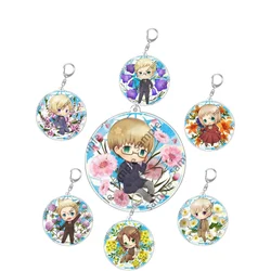 Hot Anime Hetalia Axis Powers Q Edition Acrylic Keychain APH Anime Fans Prop Gift