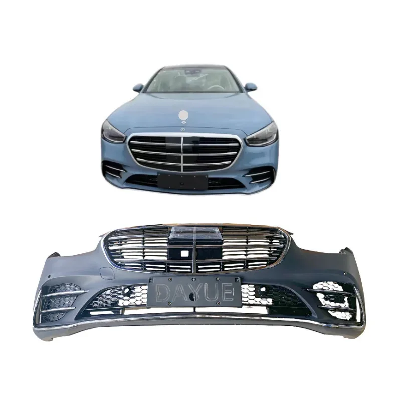 

Used for S-Class S223 Sport Front Bumper Assembly & Grille Kit Plastic Bumper for S-Series Vehicles