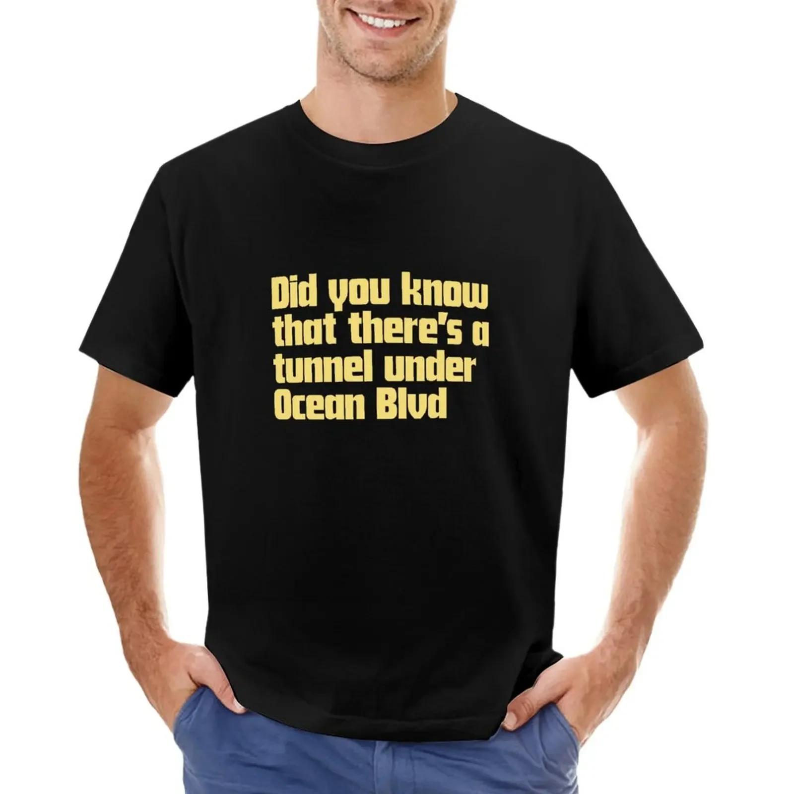 Did you know that there’s a tunnel under Ocean Blvd - Lana Del Rey T-shirt customs vintage clothes plain mens clothes