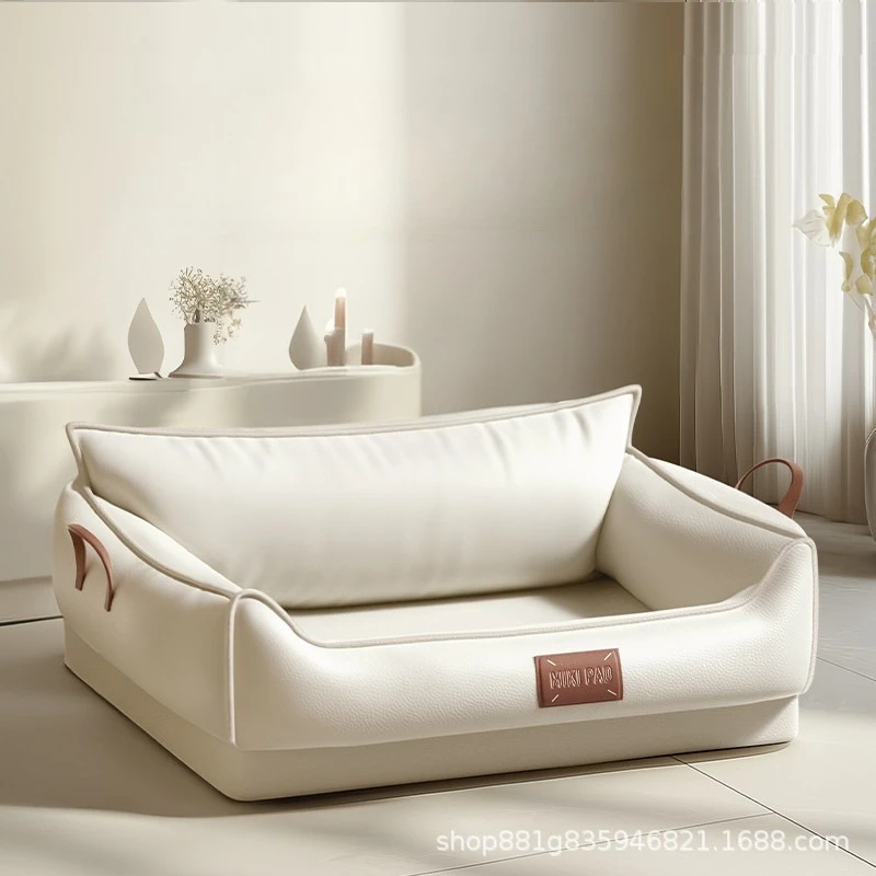 بيت الكلب، حيوان أليف لاتكس عالمي لجميع المواسم، مقاوم للتمزق، أريكة للكلاب متوسطة إلى كبيرة، يمكن وضعها أو النوم عليها