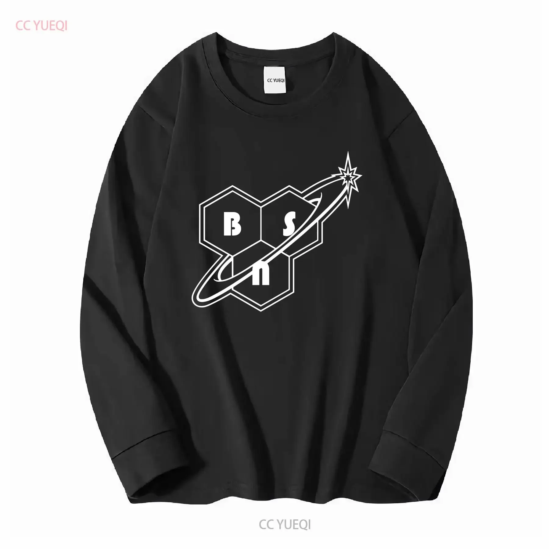 تي شيرت كمال الأجسام واللياقة البدنية Palestra' Bsn 'أكمام طويلة أو قصيرة عتيقة مغسولة قليلاً وأنيقة غير رسمية مريحة #3