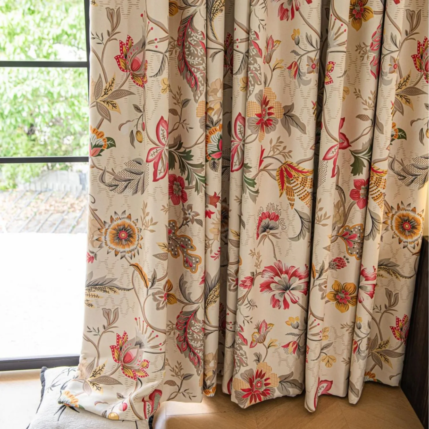 French Mid-century Style High Shading 2026 New Style Bedroom Curtains for Living Room Balcony High-end Downton Abbey Chenille