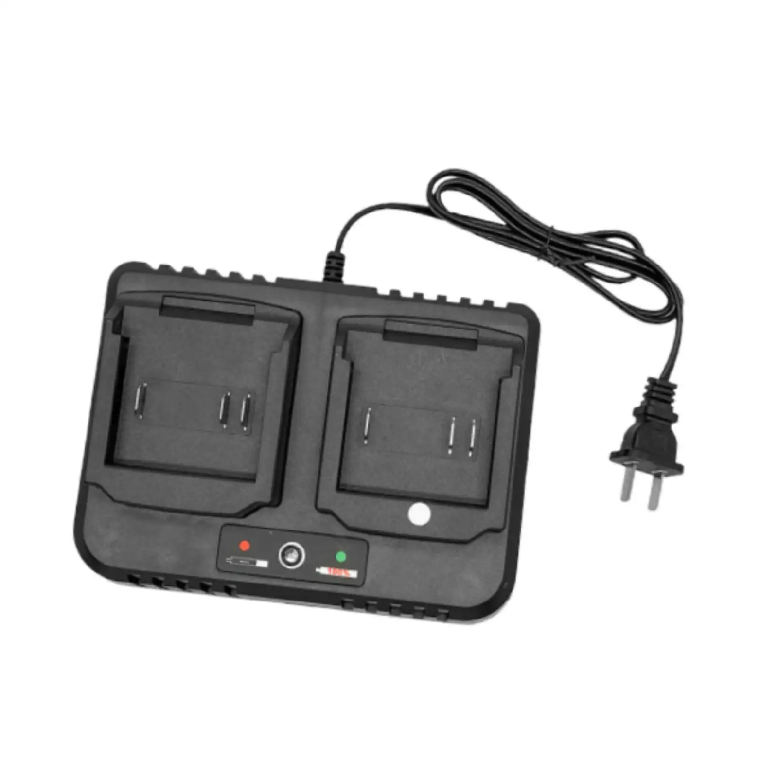 

Double-seater Battery Charger Lightweight Easy to Use 2.0A Charger Replacement for Home Use Power Tools Electric Drill Grinder
