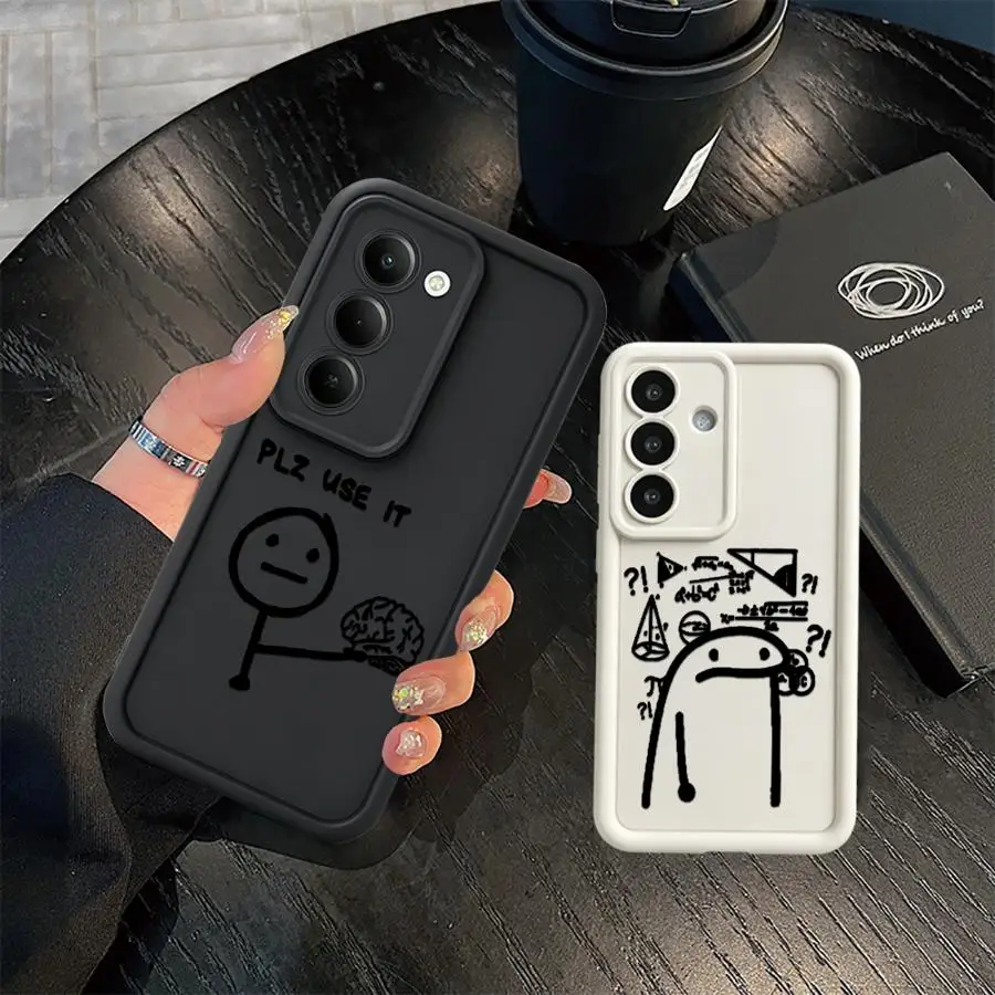 Case for Samsung Galaxy A56 A26 A32 A34 A53 A54 A51 A73 A71 A72 A15 A16 A35 A36 A12 A13 A23 Phone Cover Interesting Cartoon
