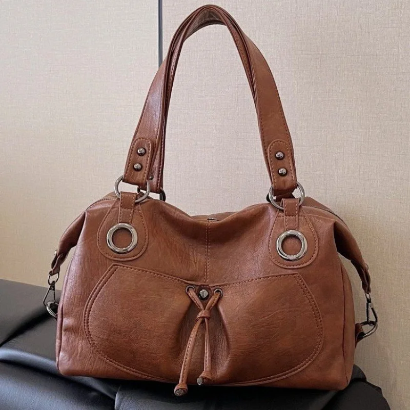 

Vintage Vanity Case For Women Designer Inspired Leather Cosmetic Bag With Mirror Retro Glamour