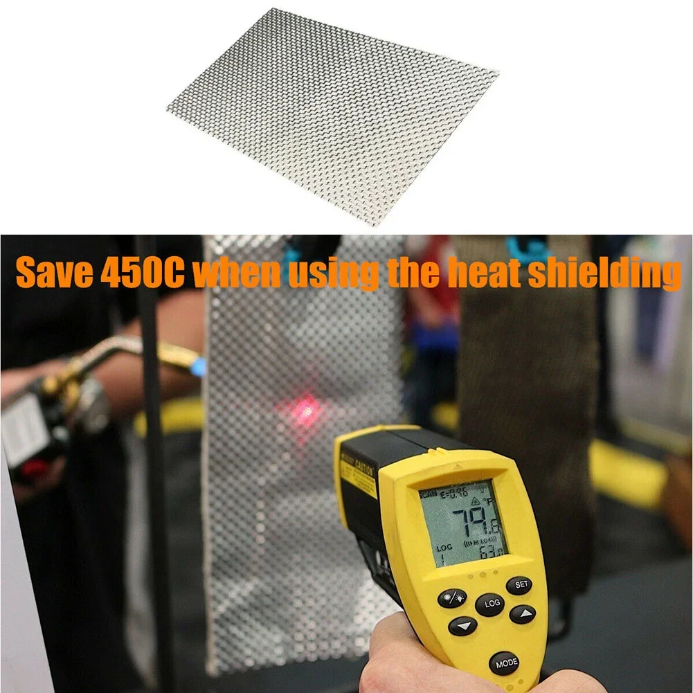 Car Heat Shield Turbo Manifold Exhausts Electrical Engine Heat Insulation Plat Embossed Aluminum Heat Proof Insulation 30cmx50cm