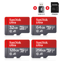 SanDisk Ultra A1 Micro SD Card 256GB 128GB 64GB Memory Cards 32GB cartao de memoria A1 SDHC/SDXC Up to 98MB/s Class 10 TF Card