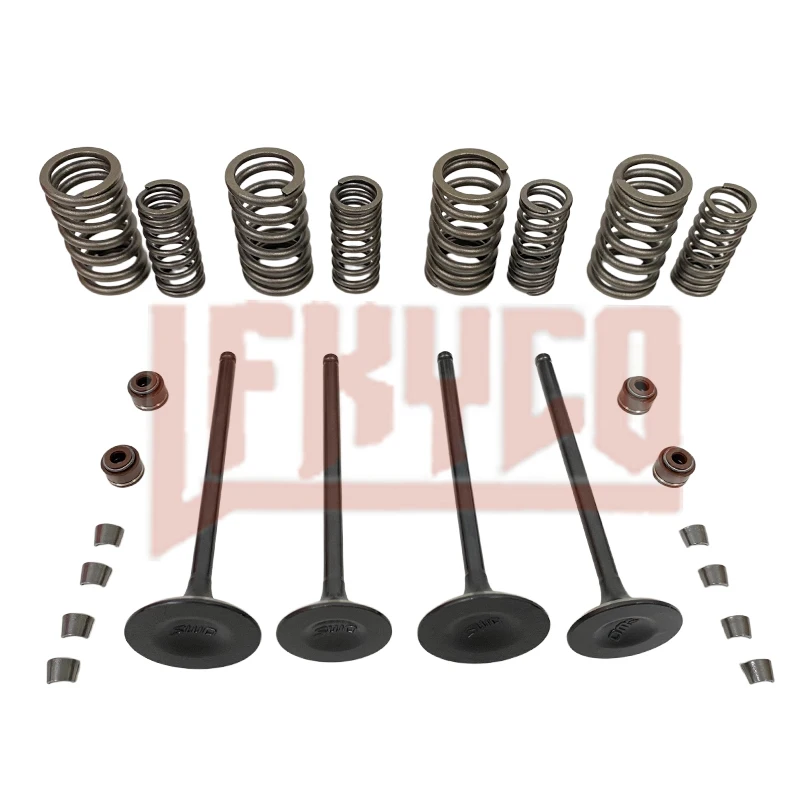 Motorcycle Engine Part Intake Exhaust Valves Stem Oil Seal Spring Kit for Honda TRX400EX TRX400X XR400R 400EX 400X 2x4 1996-2014