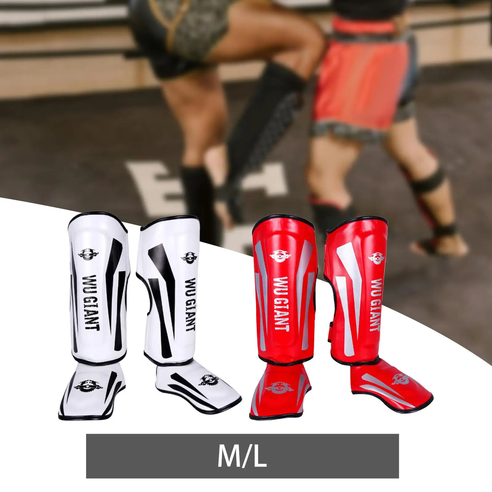 Shin Guards Adjustable Anti Slip Protection Leg for Mma Muay Thai Kung Fu