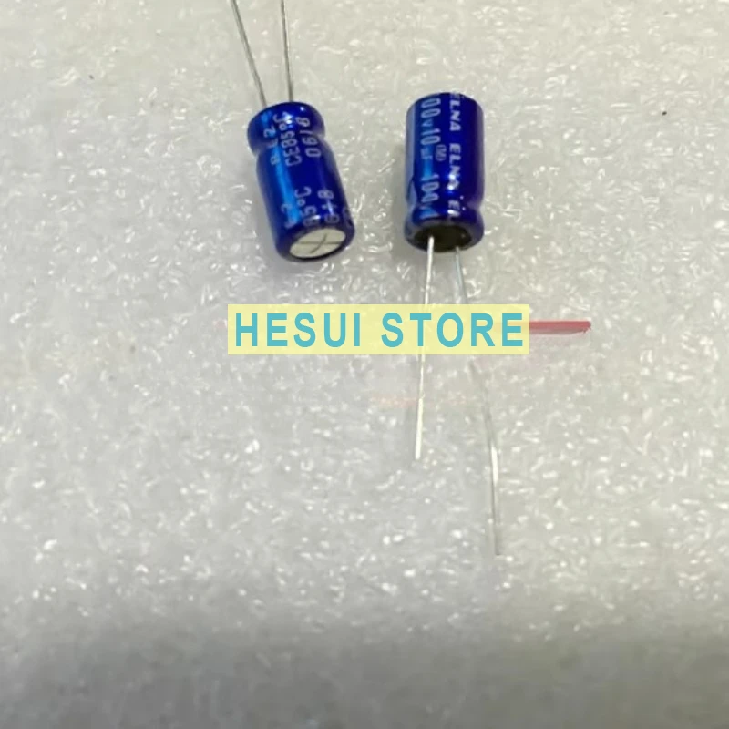 10Pcs ELNA Audio Fever Electrolytic Capacitor 100V10UF 5X11 RE3 Blue Robe 10UF100V Generation 63V Ina