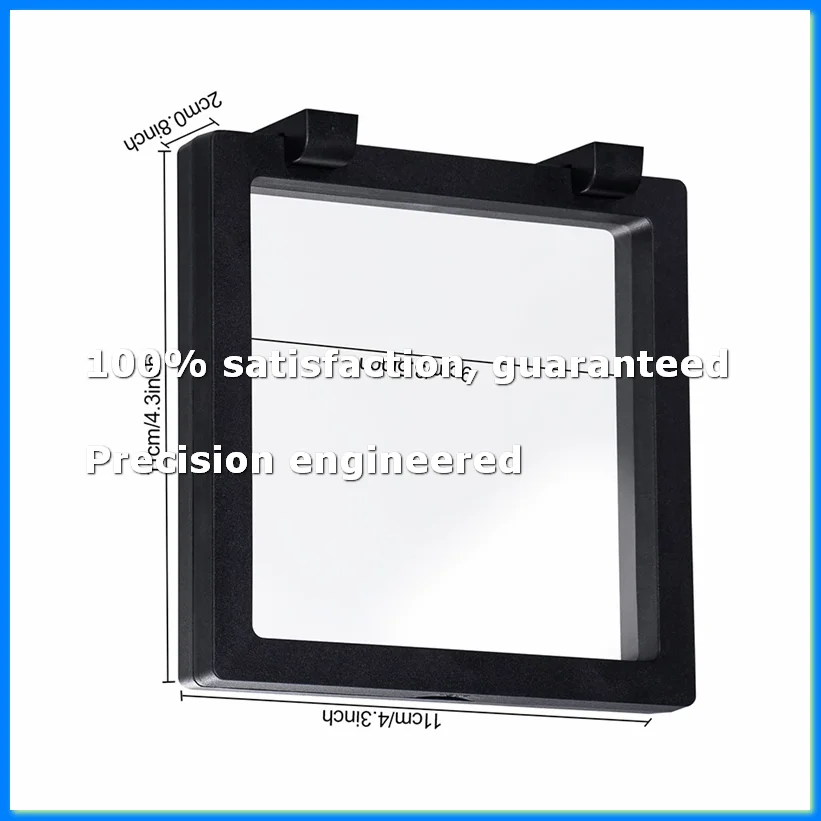 

10X Black 3D Floating Case Holder Coin Floating Display with Base for Coin Medallions Jewelry-A69M