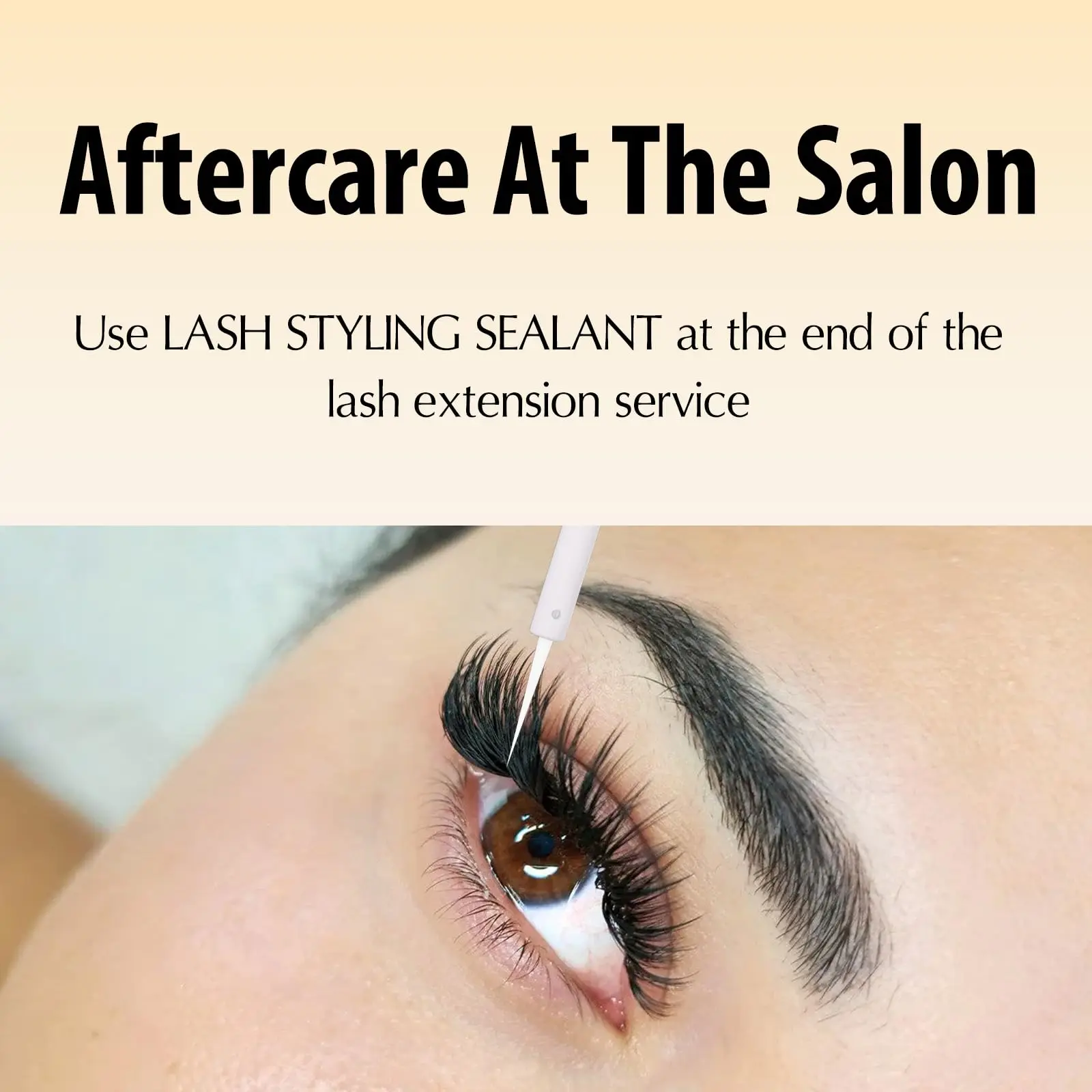 Gollee Lash Styling Sealant 10ml Soft Brush Lash Styling Gel Non-White Residue Fast Drying Salon Grade for False & Natural Lash