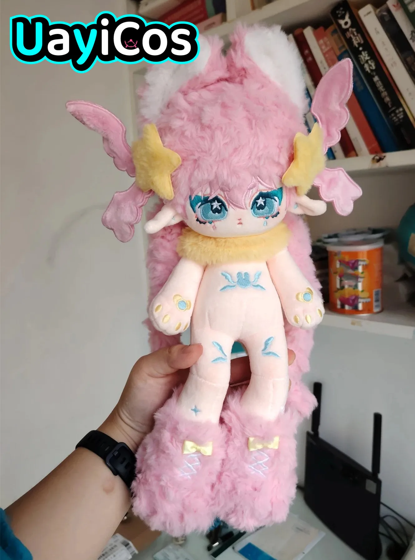 Anime No attributes Monster Qiong Yu Goat Horn Animals Stuffed 30cm Plushie Cotton Plush Doll Body Anime Figure Toy For Kids Gif