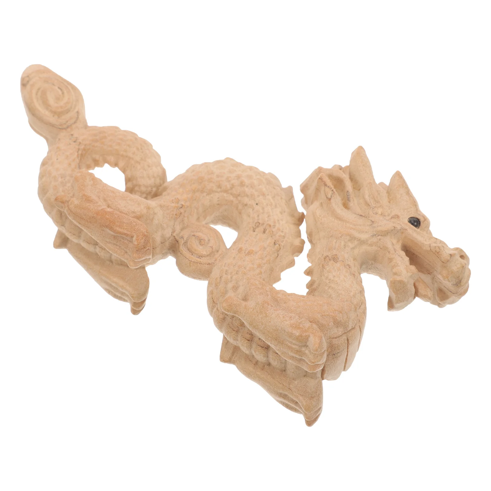 

Wood Dragon Dragon Zodiac Carved Decoration Desktop Office Luck Prosperity Ornament Wealth Prosperity Ornament