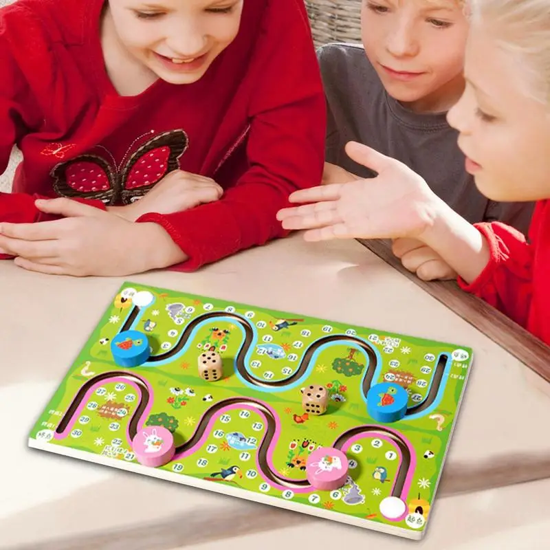 Color Number Maze Game Wooden Number Maze Game For Kid Sensory Educational Learning Preschool Toys For Children Kid Boys Girls