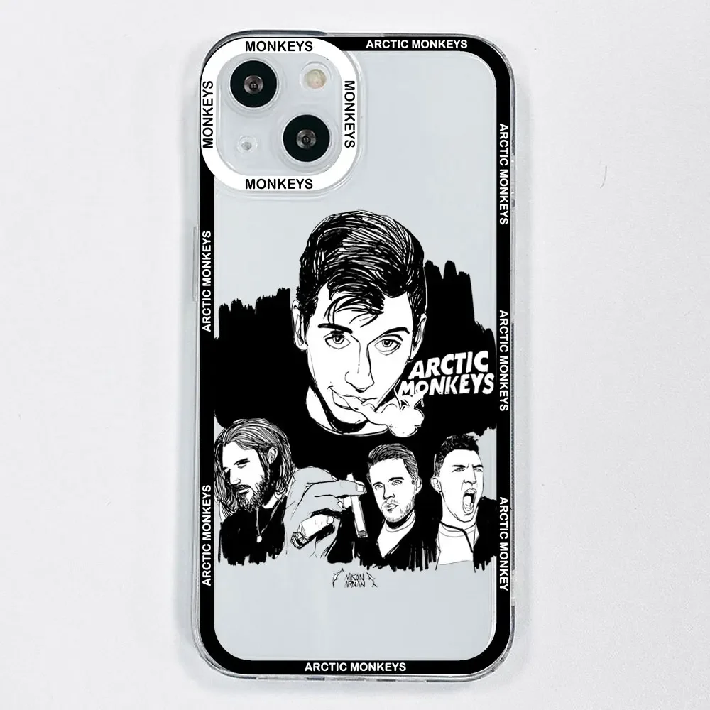 Fashion Arctic Monkeys Phone Case for IPhone 14 12 Mini 13 15 16 Pro MAX XS XR 7 X 8 Plus SE2 Clear Soft Fundas Iphone 11 Cover