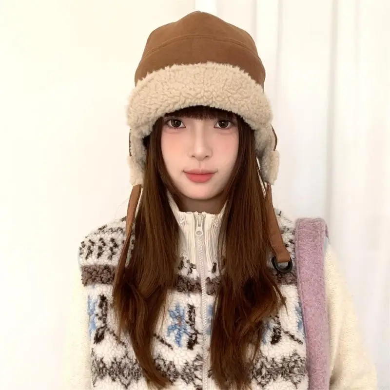Practical Thermally Insulated Outdoor Caps Full Ear Coverage Winter Hat For Hiking Commuting Snow Sports Y08E