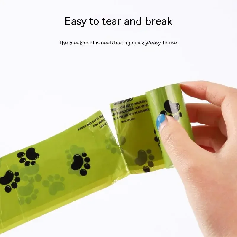 Disposable Biodegradable Garbage Bags Collect dog feces, pet garbage bags, feces, factory direct supply of 15 sticks/roll